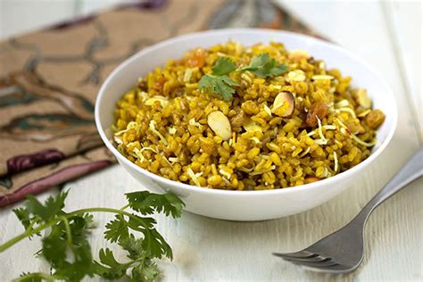 As one of the family of brown rice, it's very healthy and can be served with a. Curried Sprouted Brown Rice (Gaba) Rice Pilaf