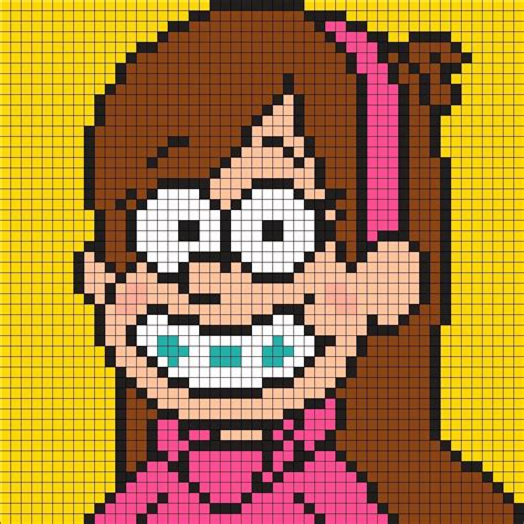 Pin By Maureen Trstenjak On Gravity Falls Pixel Art Grid Minecraft