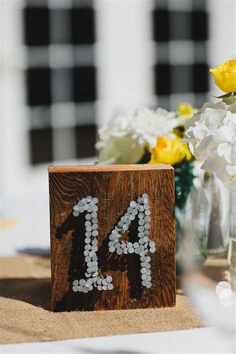 Cut out pieces of paper and glue them two by two. How To Make Original Table Numbers For A Unique Wedding | Wedding & Event Ideas | Industrial ...
