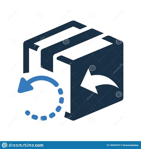 Return Icon/Send Back Icon stock vector. Illustration of logo - 140203473