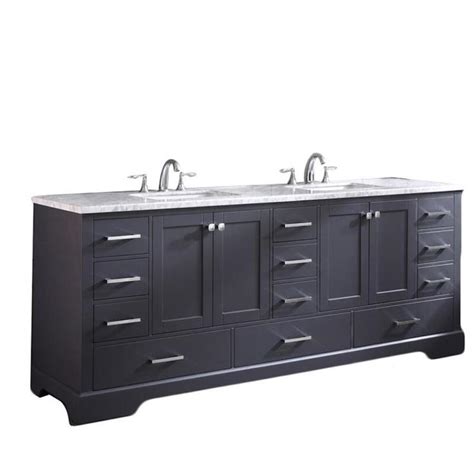 Compare, search, find products, many offers Eviva Storehouse 82-In Deep Gray Double Sink Bathroom ...