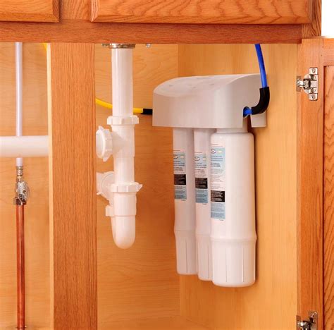 This under sink water filter uses reverse osmosis combined with carbon filtration to provide clean water for under your kitchen sink. Water Purifier Under-Sink Filtration System | Whirlpool