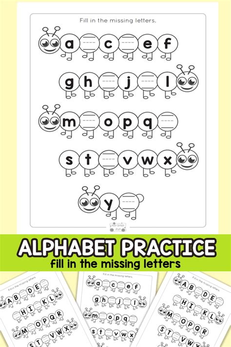 Alphabet stories (texts, activities and keys) (free reading comprehension worksheets). Caterpillar Fill in the Missing Letters - Alphabet ...