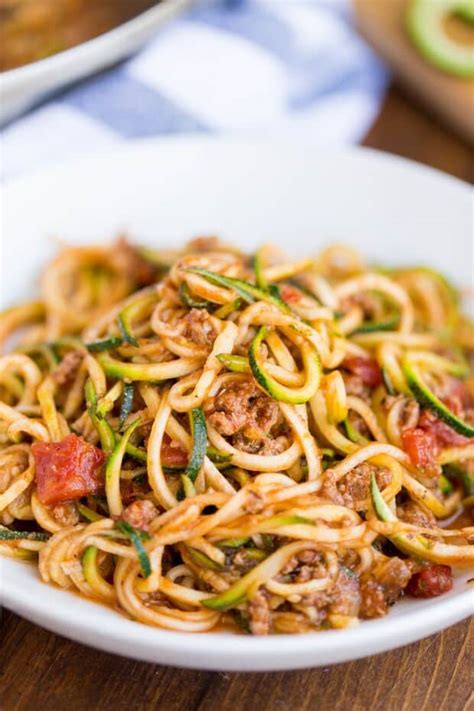 And you want firm zoodles that do. Zucchini Zoodles Noodles in a Low Carb Spaghetti Meat Sauce