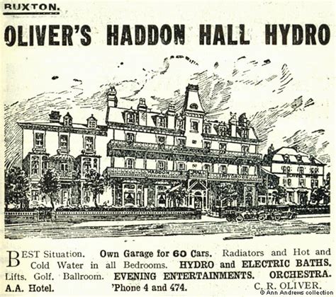 The Andrews Pages Picture Gallery Derbyshire The Haddon Hall Hydro