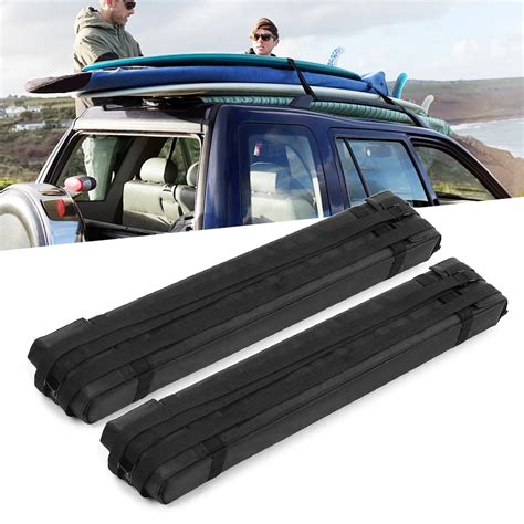 2pcslot Soft Foam Block Roof Rack Bars For Car Rooftop Kayak Surfboard