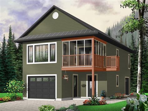 Garage Apartment Plans | Carriage House Plan with Tandem ...
