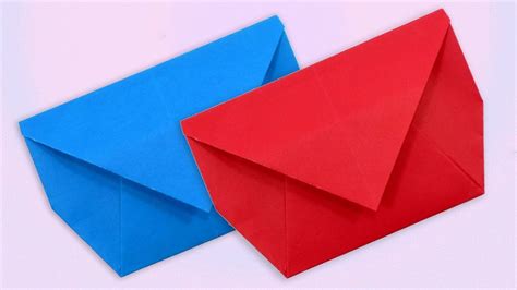 Make Your Own Paper Envelope Without Glue Tape And Scissors Glue Tape