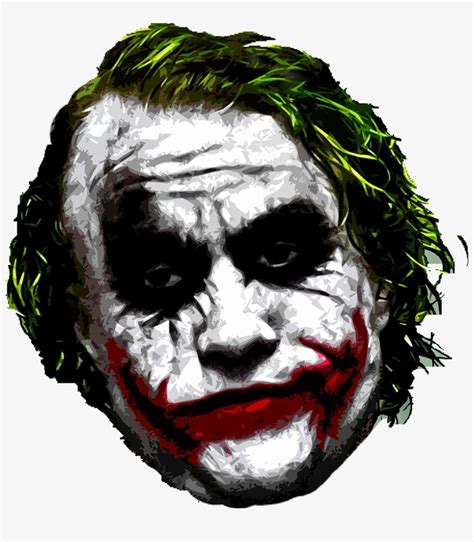 Joker Mask Joker Stencil Heath Ledger Transparent Png 817x859