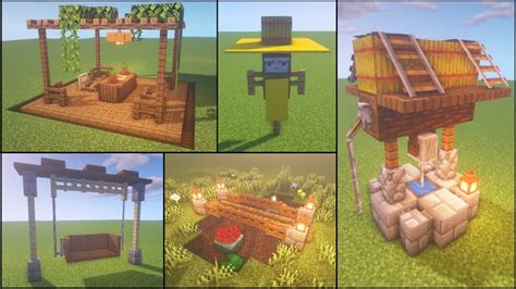 You can make so many varieties of chairs, tables, benches, lights, storage and much more. Garden Minecraft Outdoor Decoration Ideas - Smart-Trik
