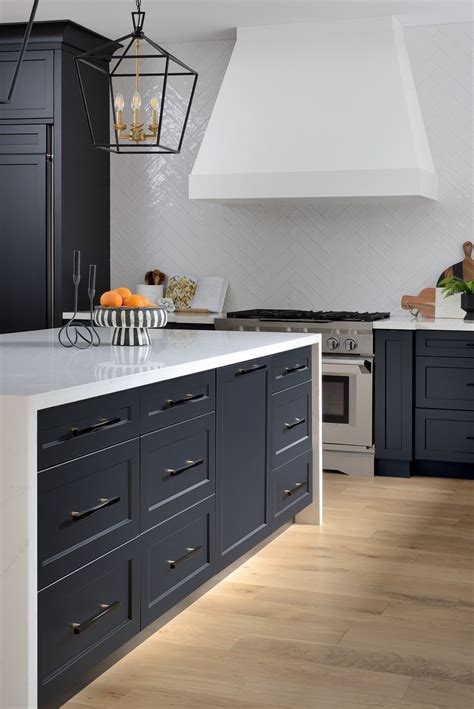 Black Lower Cabinets With No Upper Cabinetry Black Lower Cabinets