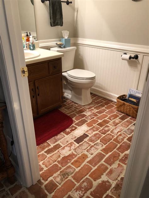 Brick Tile Flooring Bathroom Flooring Ideas