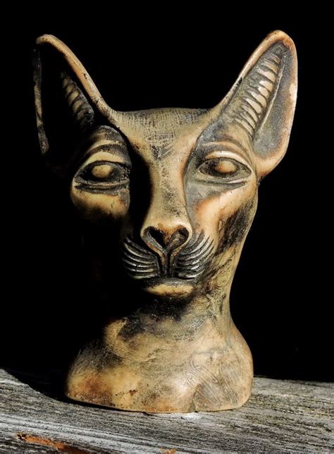 Bastet Egyptian Cat Goddess Bust Vintage Revival Bast Statue Bastet Has