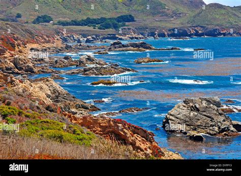 Rugged Coastilne Of Big Sur California Usa Stock Photo Alamy