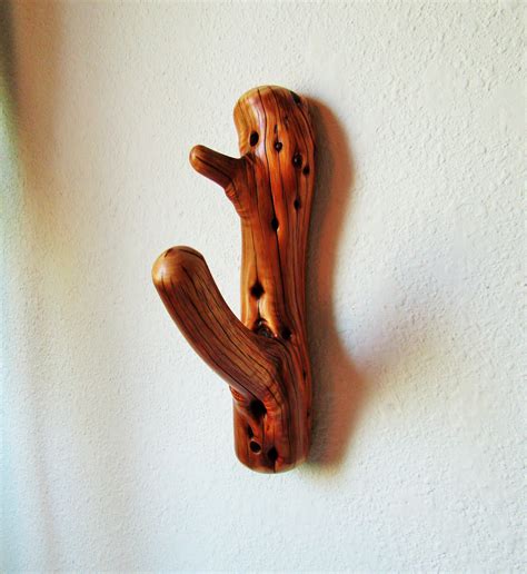 We're talking about painted branch wall hooks. Stout Juniper Tree Branch Wall Hook for rustic hat hook ...