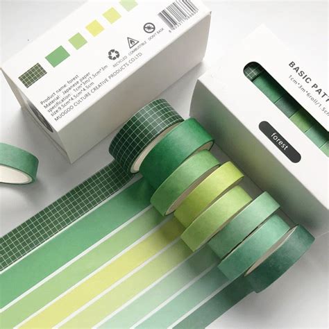 8 Colores Pastel Washi Tape Set Washi Tape Combo 15mm De Etsy