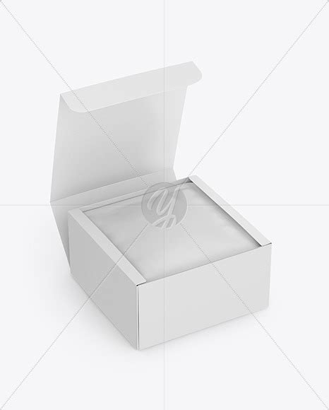 Download Paper Box with Matte Sachet Mockup in Box Mockups on Yellow Images Object Mockups