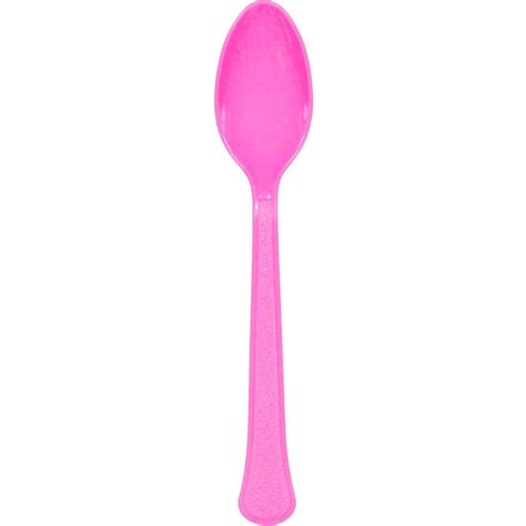Party Spoons 20 Pack Pink Big W