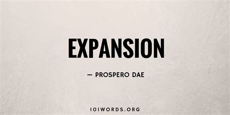 Expansion 101 Words