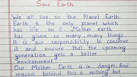 ⚡ How To Save Earth Essay Save Earth Essay 2022 11 16