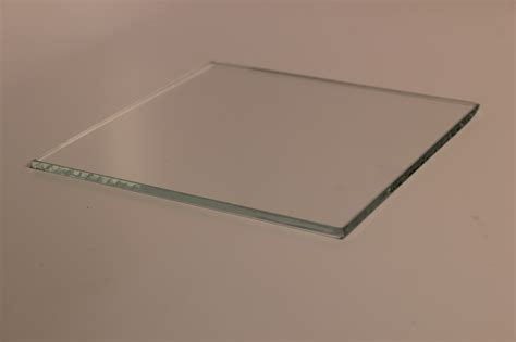 12 Square Low Iron Clear Flat Glass With A Swiped Edge