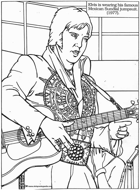 Free Elvis Coloring Pages - Coloring Home
