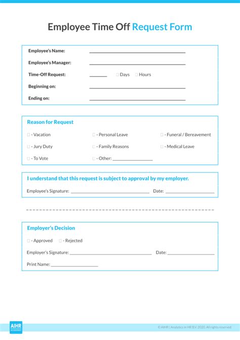 The Time Off Request Form 6 Best Practices And A Template
