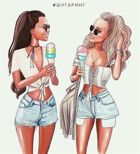 It's almost magical to have someone who knows you better than anyone in the world. BFF Goals 👅 | Bff drawings, Best friend drawings, Drawings of friends