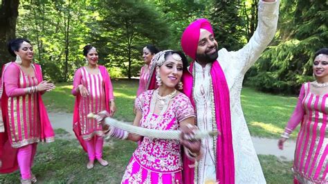 Graceful Sikh Beautiful Indian Wedding Punjabi Sikh Wedding Wedding Story Of Amy Japi Youtube