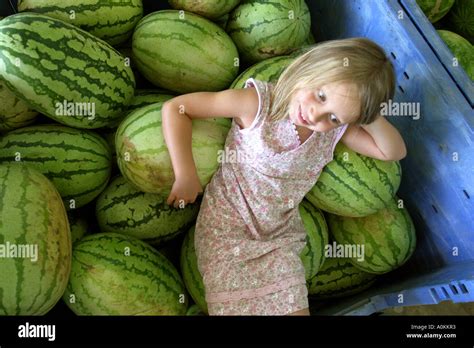 Portrait Of Six Year Old Girl Stock Photo Alamy