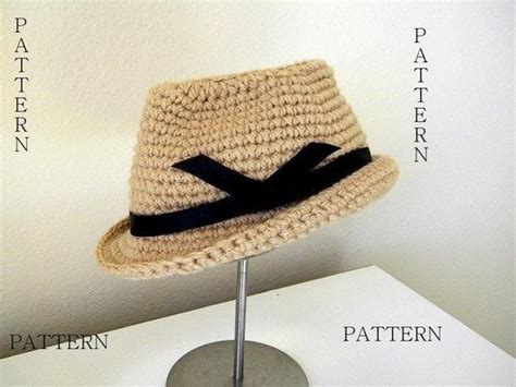 Fedora Hat Crochet Pattern Permission To Sell Finished Items Etsy