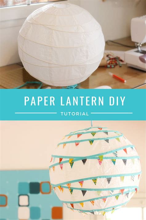 A Paper Lantern Diy Tutorial Turn A Plain Paper Lantern Into A