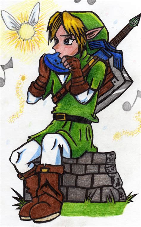 link playing ocarina by bluesharingan07 on DeviantArt