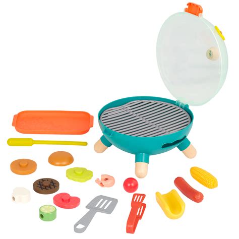 Mini Chef Bbq Grill Playset Toy Grill And Play Food B Toys B