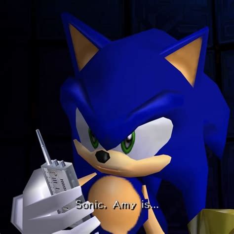 Sonic The Hedgehog Holding A Video Game Controller In His Right Hand
