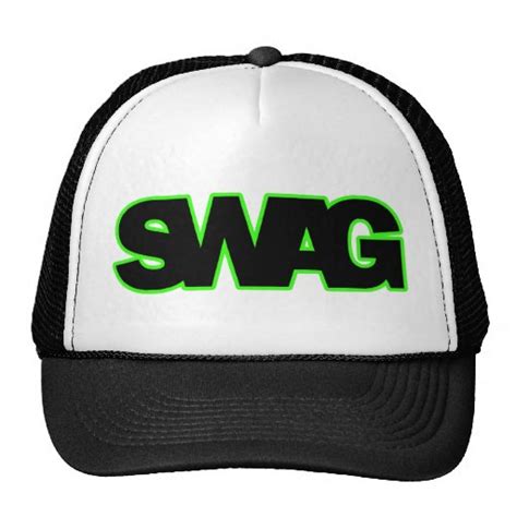 Neon Green Swag Trucker Hat Zazzle