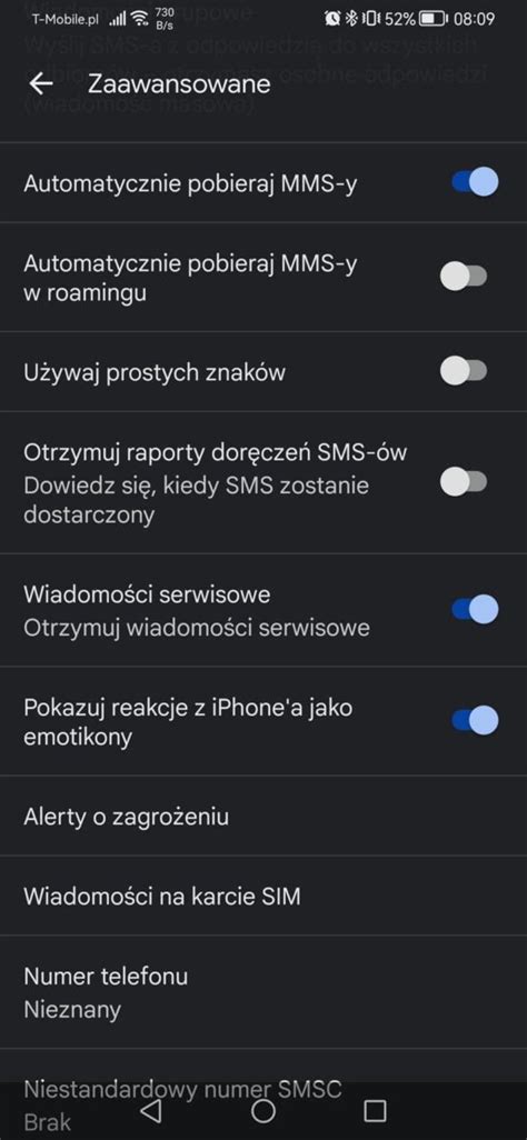 Brak polskich znaków w SMS Co zrobić