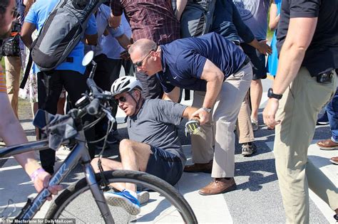 Biden 79 Falls Off His Bike During Ride Near His Rehoboth Beach Home