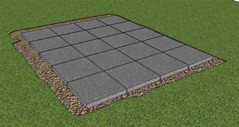 Arian How To Make A Shed Base With Paving Slabs