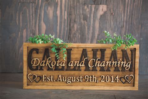 Check spelling or type a new query. Buy Handmade Family Name Sign Wedding Name Sign Wedding ...