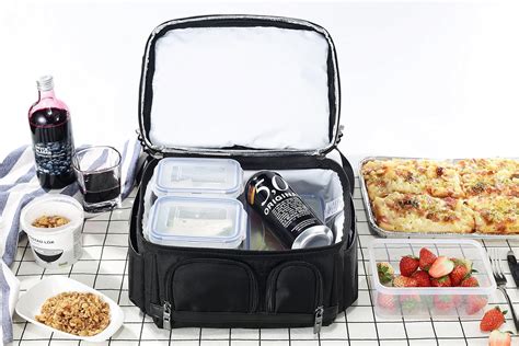 Oboo Adult Lunch Box Insulated Lunch Bagdouble Reusable Waterproof