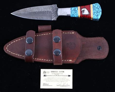 Navajo David Yellowhorse Turquoise Eagle Knife