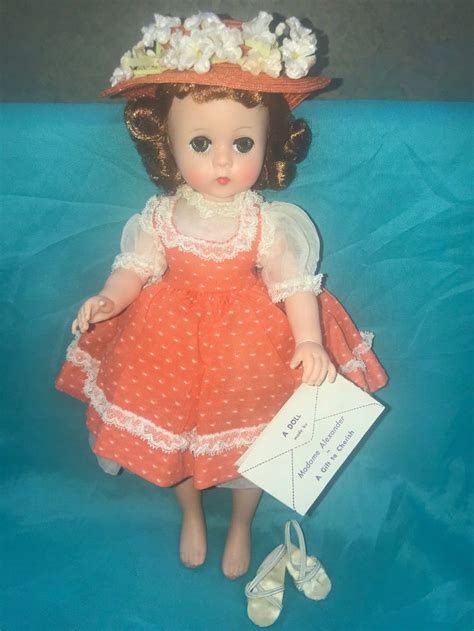 Vintage Madame Alexander Doll Pristine Lissy Tagged Tangerine Pinafore