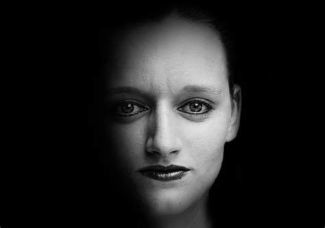 Womans Face In Shadow Free Stock Photo Public Domain Pictures