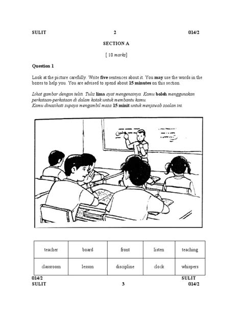 Contoh Soalan Upsr English Paper 2  Contoh Yo