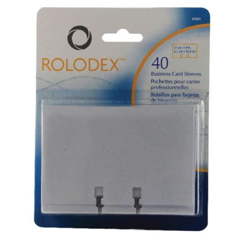 Rolodex s310c small business card organizer has a small footprint for when space is a premium. Rolodex Business Card Sleeves Clear Pk 40 S0793540 EL67691