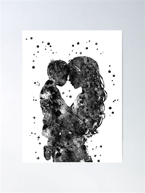 Mother And Son Mother With Son Love Art Poster By Rosaliartbook