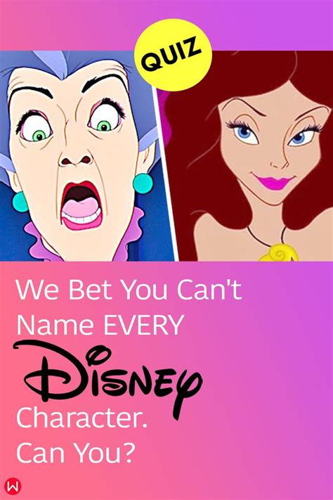 Quiz We Bet You Can T Name Every One Of These Disney Characters Can You In 2021 Disney