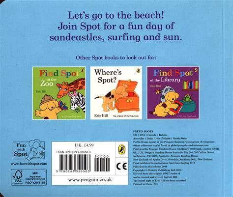 Spot Goes To The Beach By Hill Eric 9780241355503 Brownsbfs