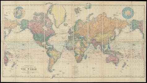 Stanfords Library Map Of The World On Mercators Projecti Flickr
